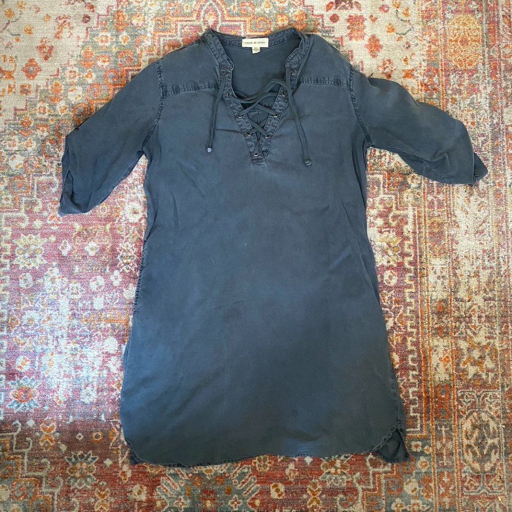 Cloth & Stone Tunic Dress in Blue